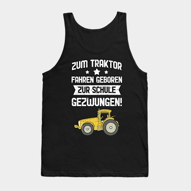 Farm Vehicle Tractors Driving Tank Top by Tatjana  Horvatić